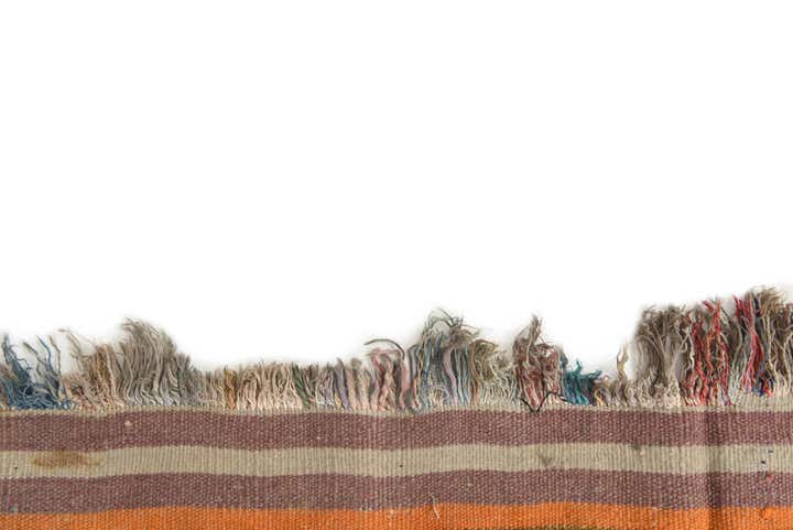 4' 3 x 10' 7 Hand Knotted Kilim Fars Persian Wool Runner Rug