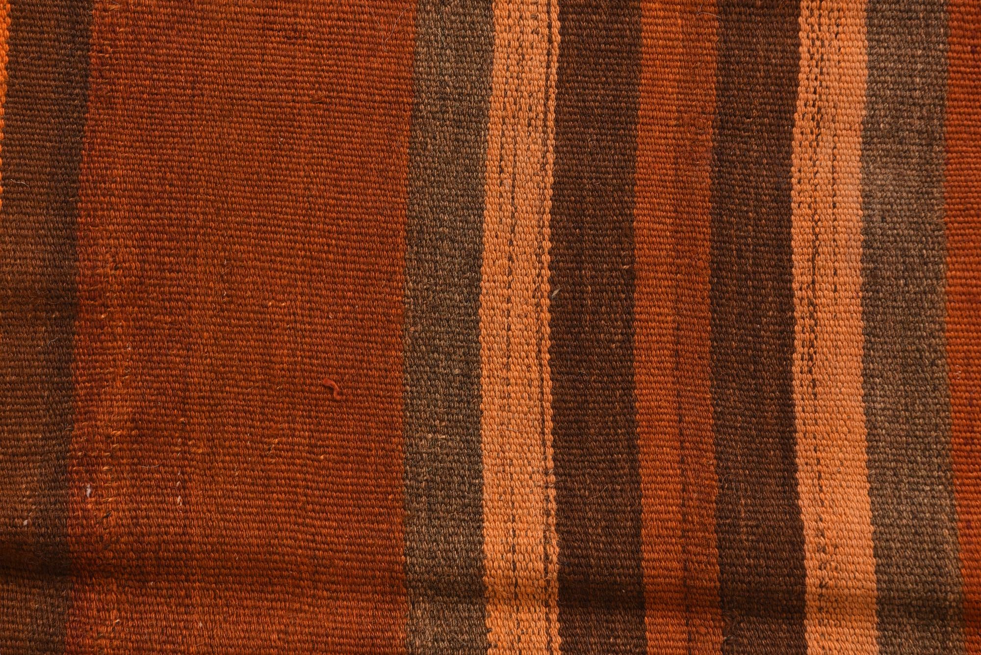 3' 8 x 11' Hand Woven Kilim Fars Wool Runner Rug