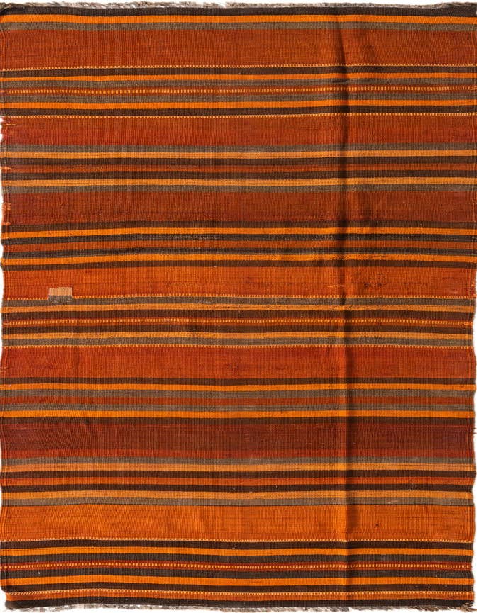 Detail image of 3' 8 x 11' Hand Woven Kilim Fars Wool Runner Rug