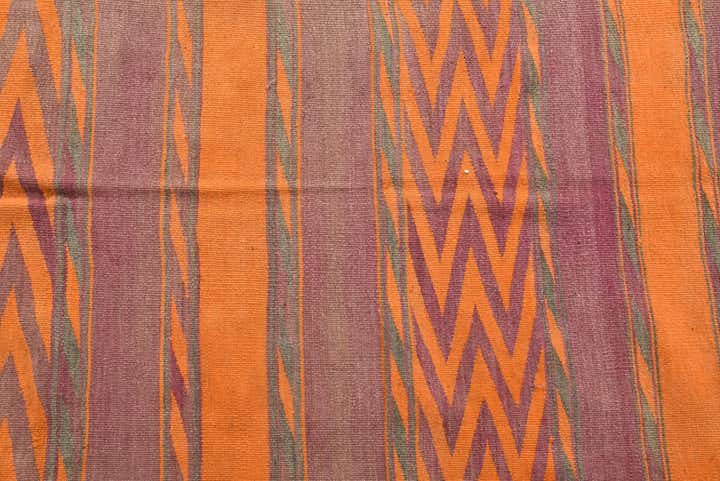 5' 3 x 14' 4 Hand Woven Kilim Fars Wool Runner Rug