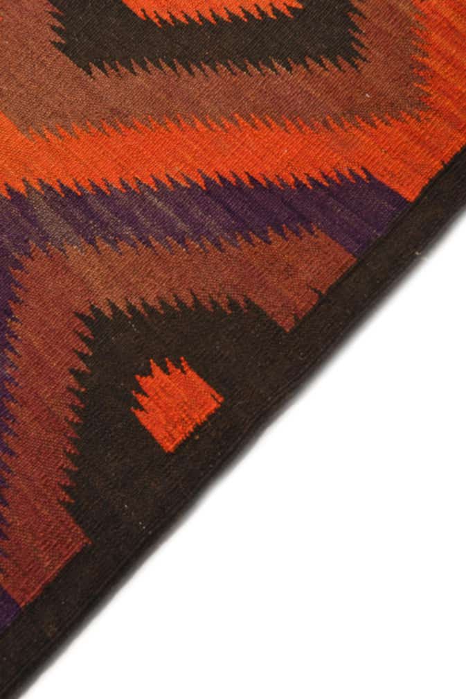 4' x 12' Hand Woven Kilim Fars Wool Runner Rug