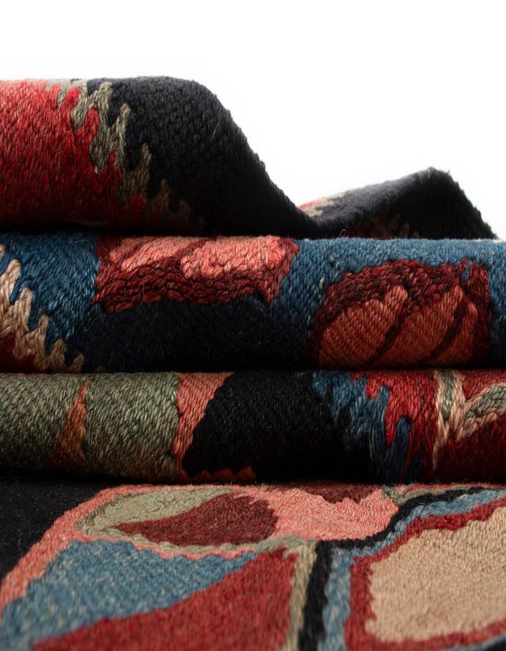 Detail image of 4' 6 x 11' 7 Kilim Wool Runner Rug