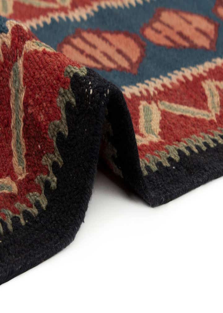 4' 6 x 11' 7 Kilim Wool Runner Rug