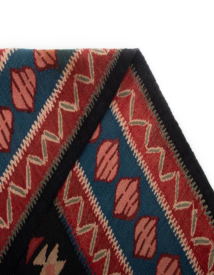 Detail image of 4' 6 x 11' 7 Kilim Wool Runner Rug