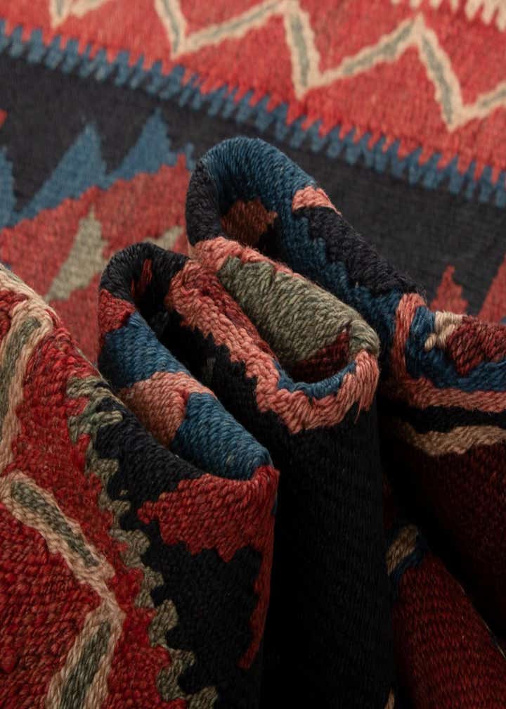 4' 6 x 11' 7 Kilim Wool Runner Rug