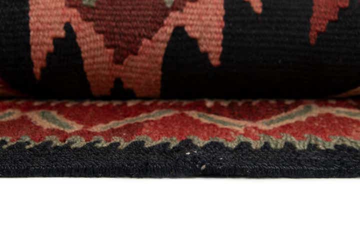 4' 6 x 11' 7 Kilim Wool Runner Rug