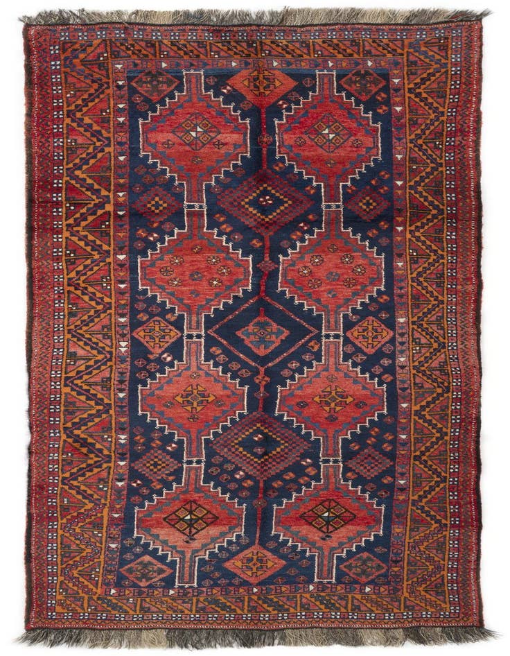 Detail image of 4' 9 x 10' 2 Hand Knotted Lori Persian Wool Runner Rug