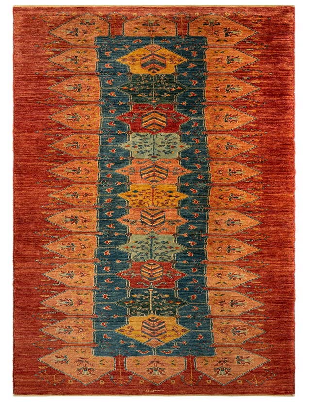Detail image of 2' 11 x 9' 11 Luribaft Wool Runner Rug