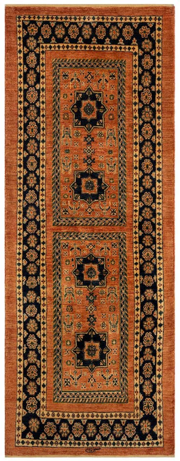 Detail image of 2' 8 x 7' 1 Luribaft Wool Runner Rug