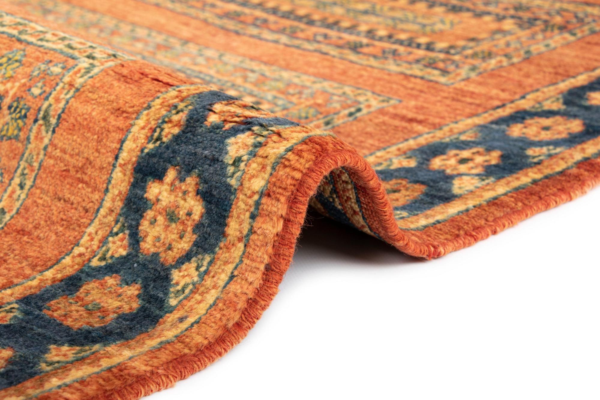 2' 9 x 6' 8 Luribaft Wool Runner Rug