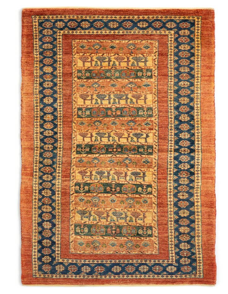 Detail image of 2' 8 x 6' 8 Luribaft Wool Runner Rug