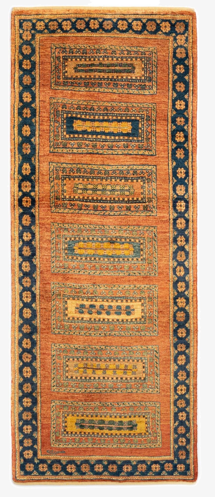 2' 9 x 6' 8 Luribaft Wool Runner Rug