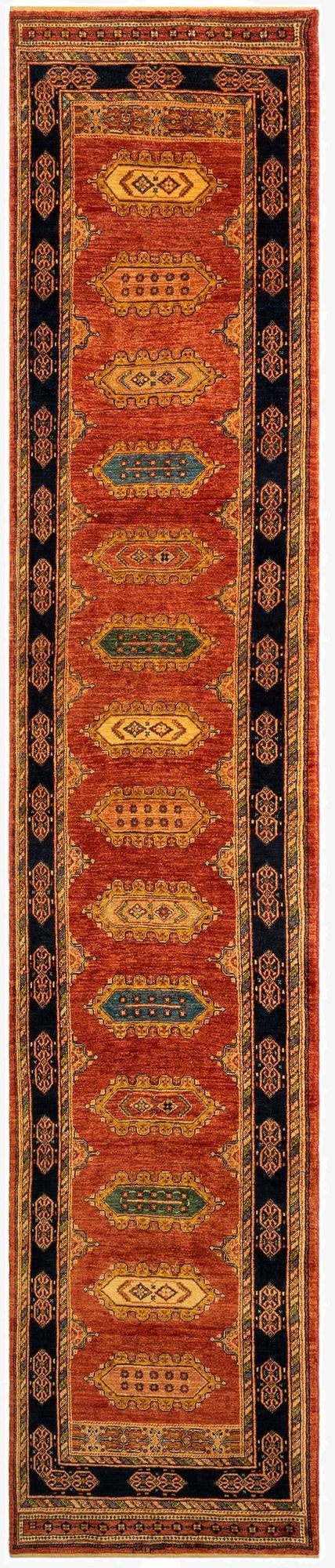 2' 9 x 13' 6 Luribaft Wool Runner Rug