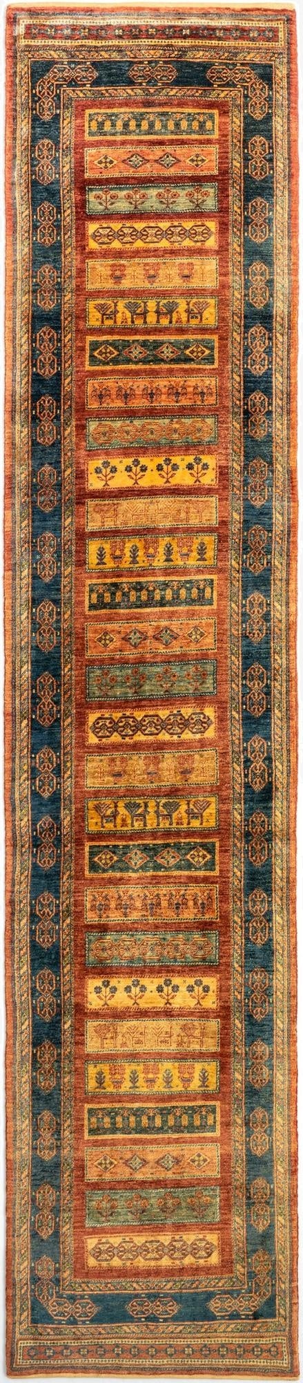 2' 7 x 12' 11 Luribaft Wool Runner Rug