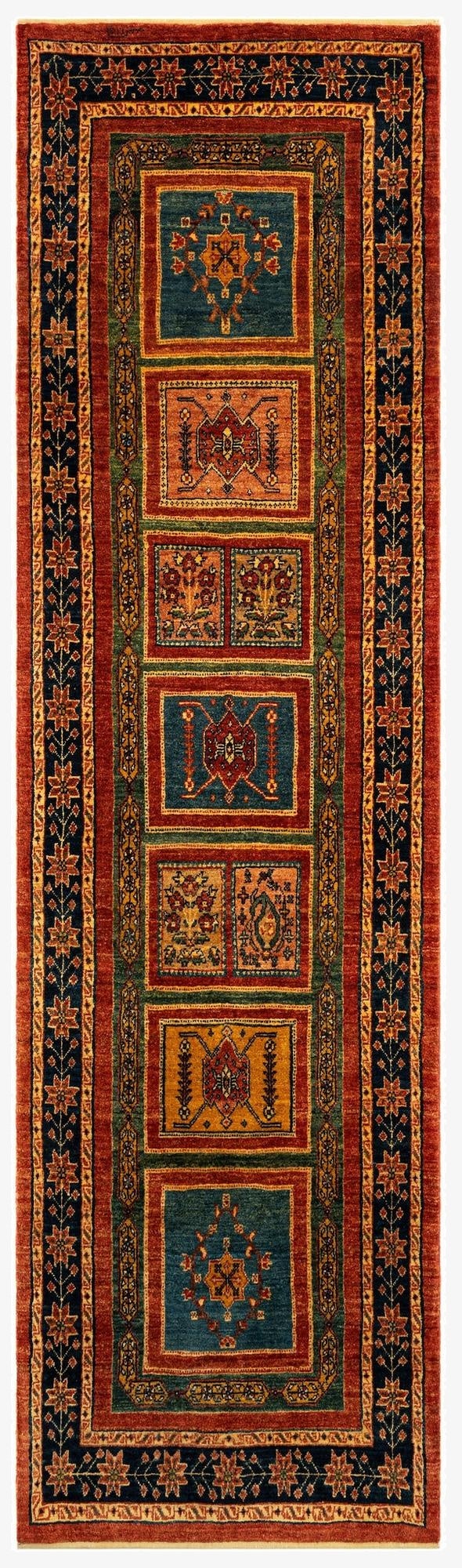 2' 9 x 9' 10 Luribaft Wool Runner Rug