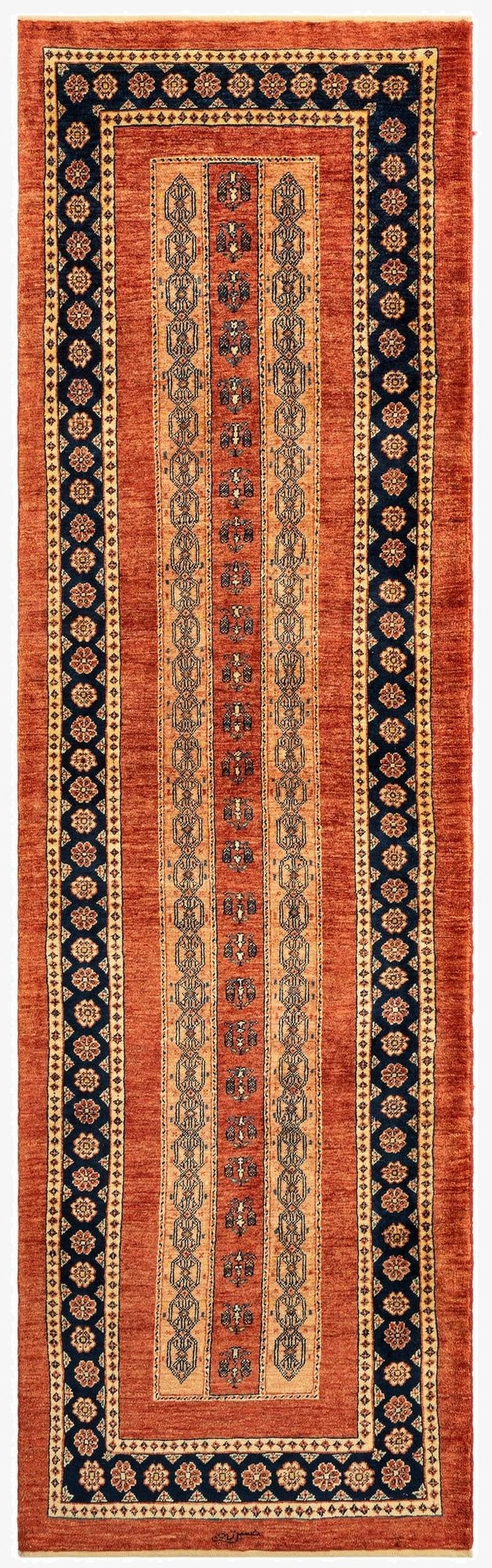 2' 10 x 9' 6 Luribaft Wool Runner Rug