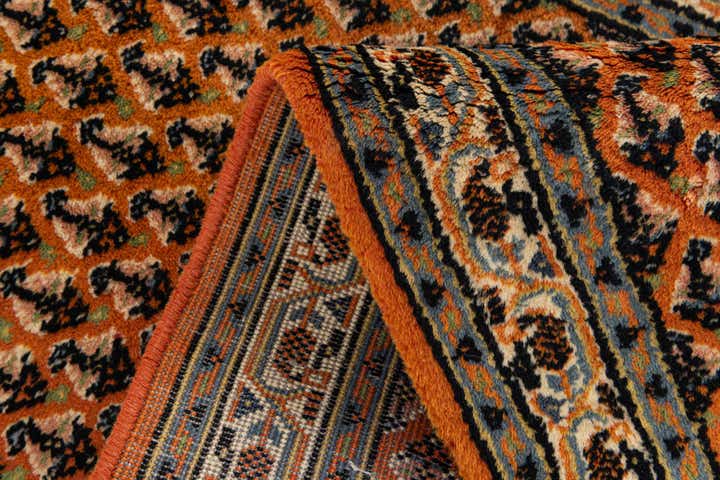 2' 4 x 4' 7 Hand Knotted Mir Wool Runner Rug