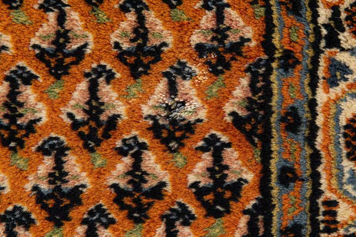 2' 4 x 4' 7 Hand Knotted Mir Wool Runner Rug
