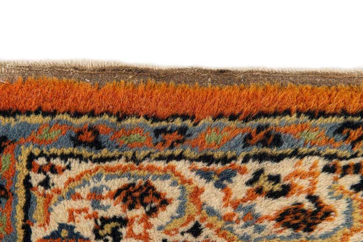 2' 4 x 4' 7 Hand Knotted Mir Wool Runner Rug