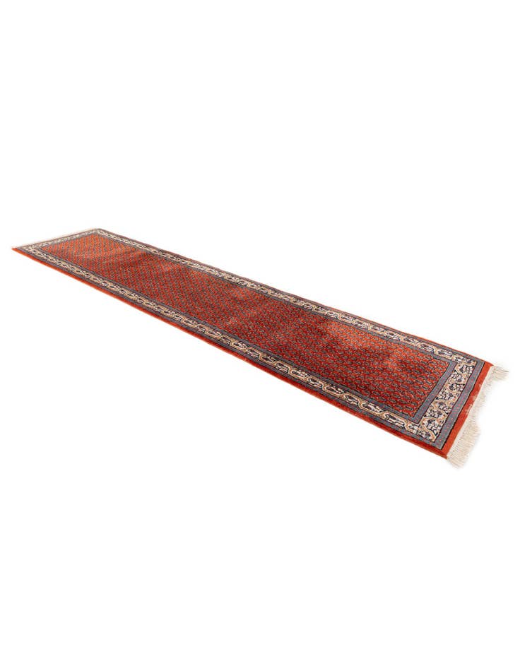Detail image of 2' 8 x 11' 4 Hand Knotted Mir Wool Runner Rug