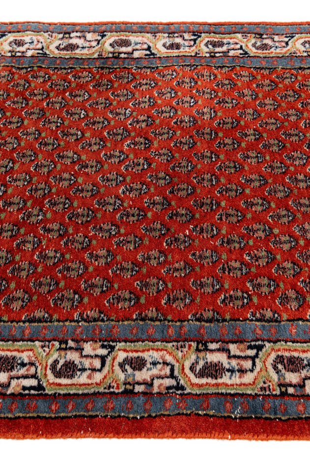 Detail image of 2' 8 x 11' 4 Hand Knotted Mir Wool Runner Rug