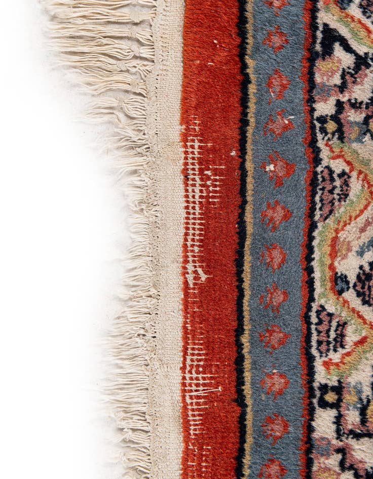 Detail image of 2' 8 x 11' 4  Hand Knotted Mir Wool Runner Rug
