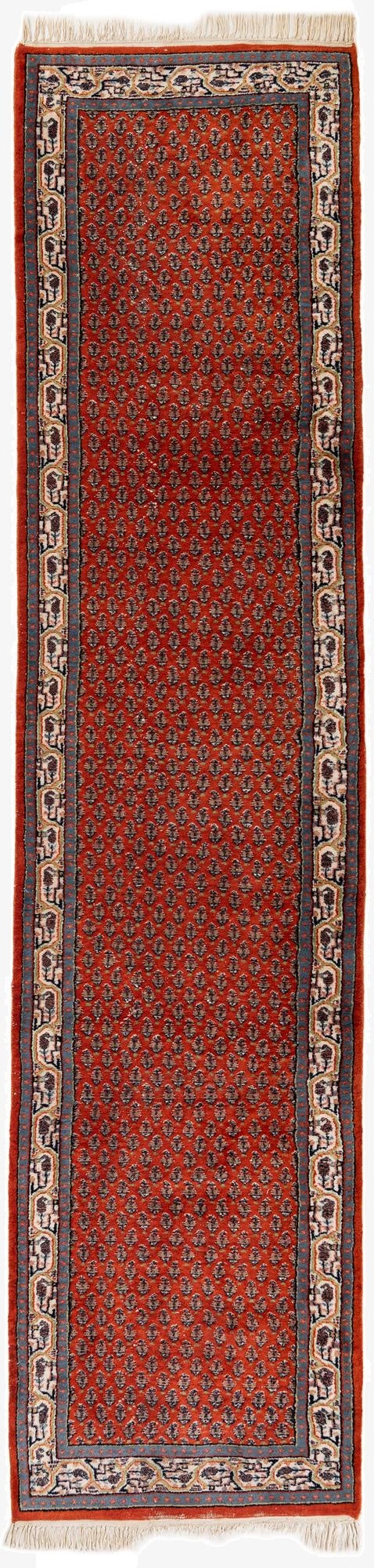 2' 8 x 11' 4  Hand Knotted Mir Wool Runner Rug
