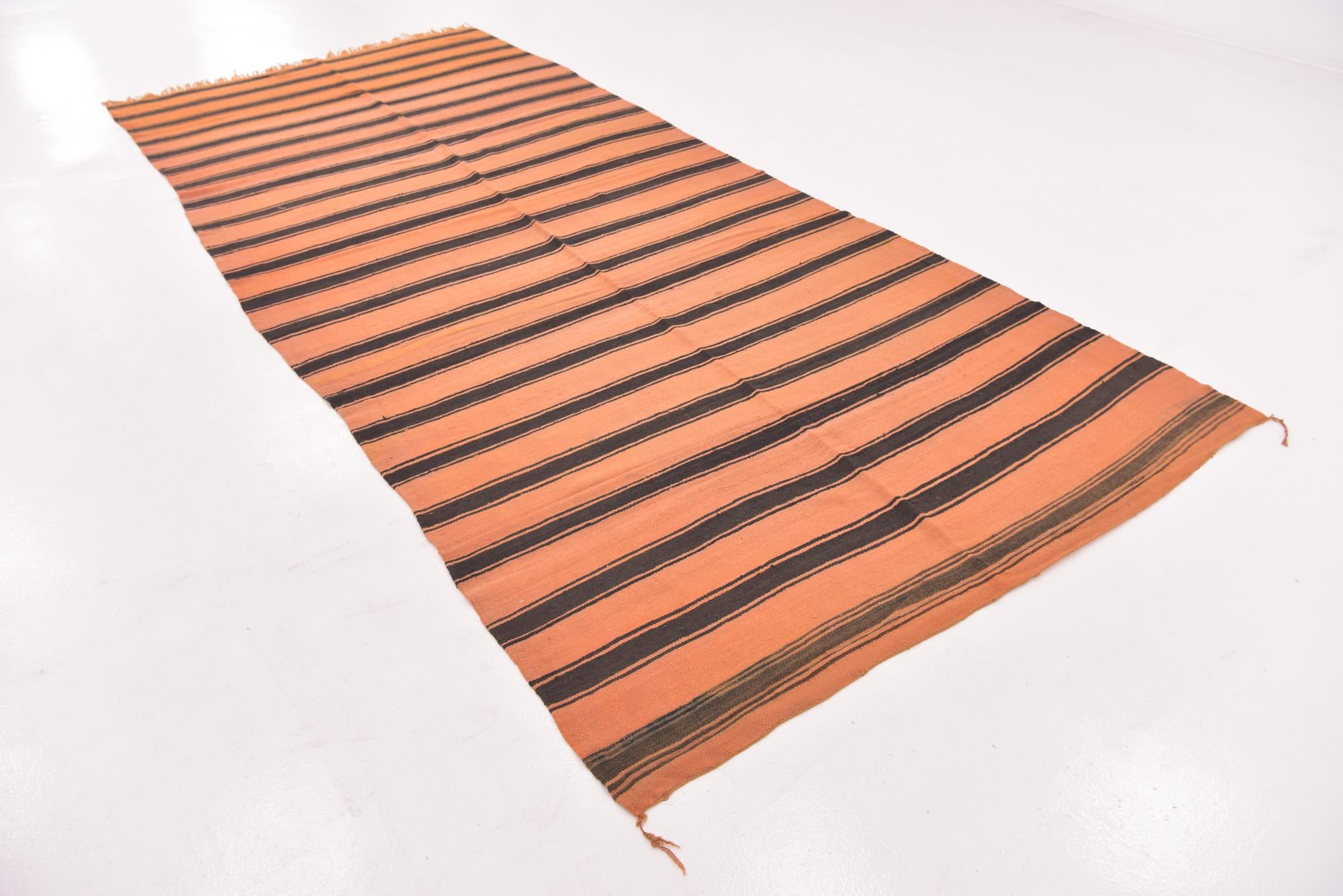 5' 8 x 13' Hand Knotted Moroccan Wool Runner Rug
