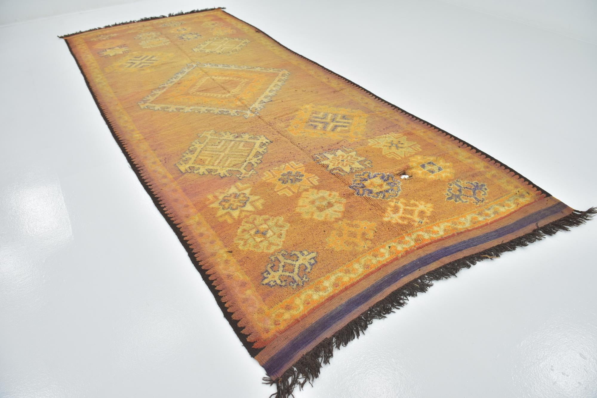 5' 10 x 15' Hand Knotted Moroccan Wool Runner Rug