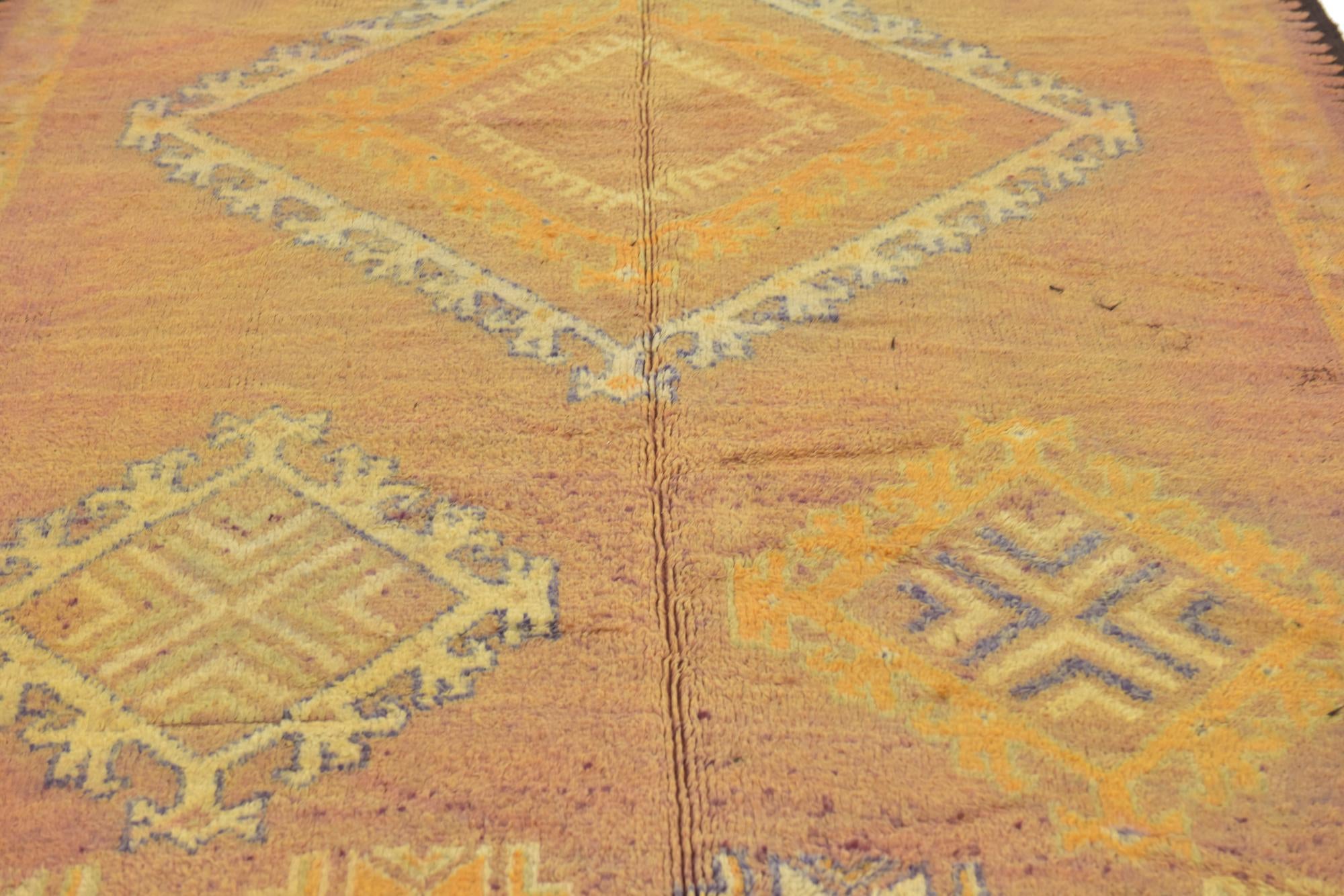 5' 10 x 15' Hand Knotted Moroccan Wool Runner Rug