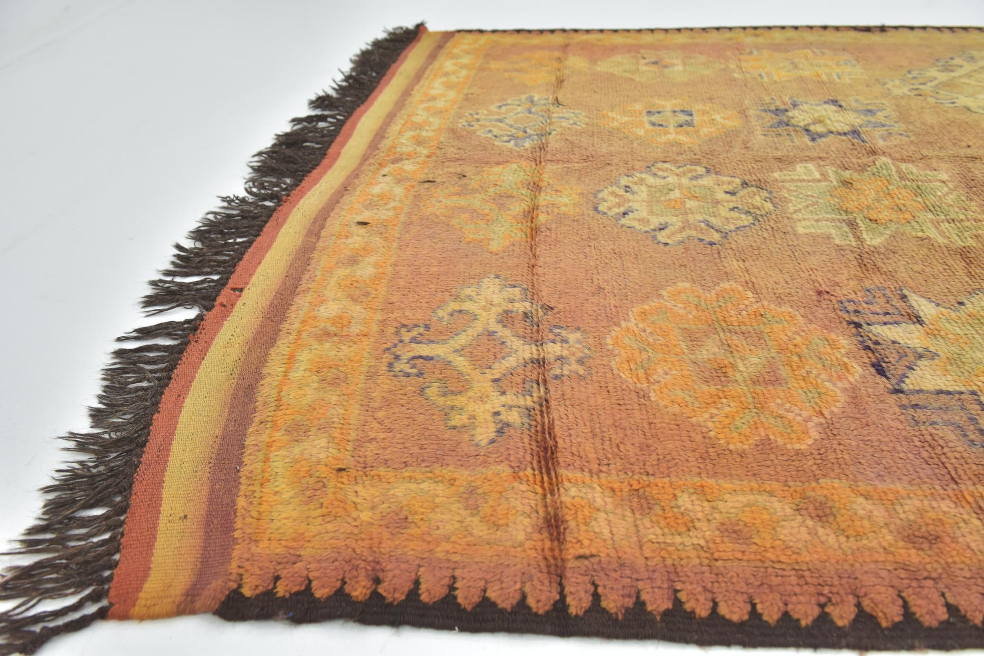5' 10 x 15' Hand Knotted Moroccan Wool Runner Rug