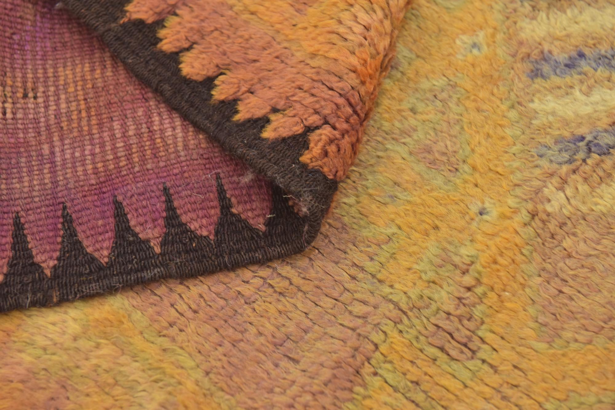 5' 10 x 15' Hand Knotted Moroccan Wool Runner Rug