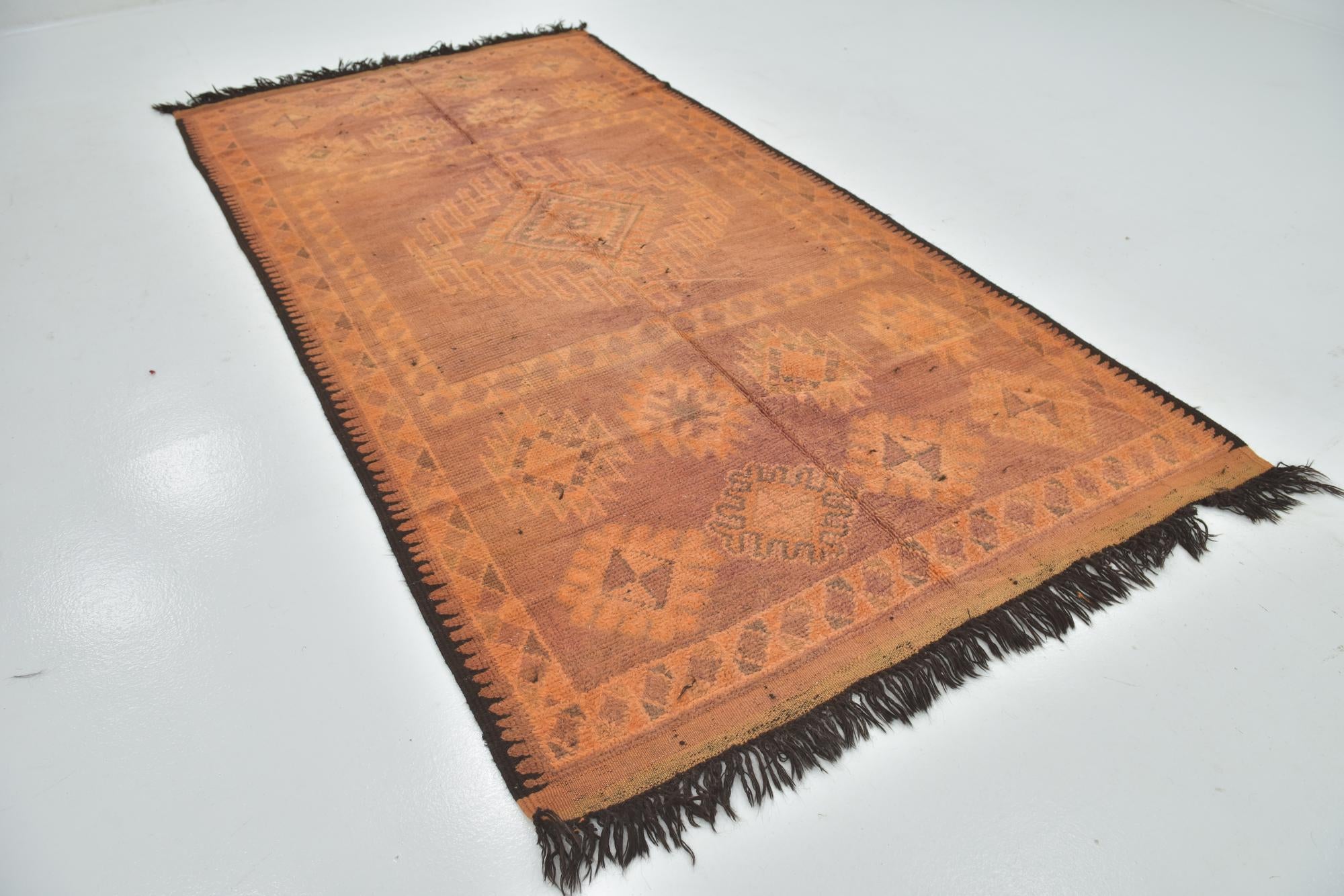 5' 7 x 10' 10 Hand Knotted Moroccan Wool Runner Rug