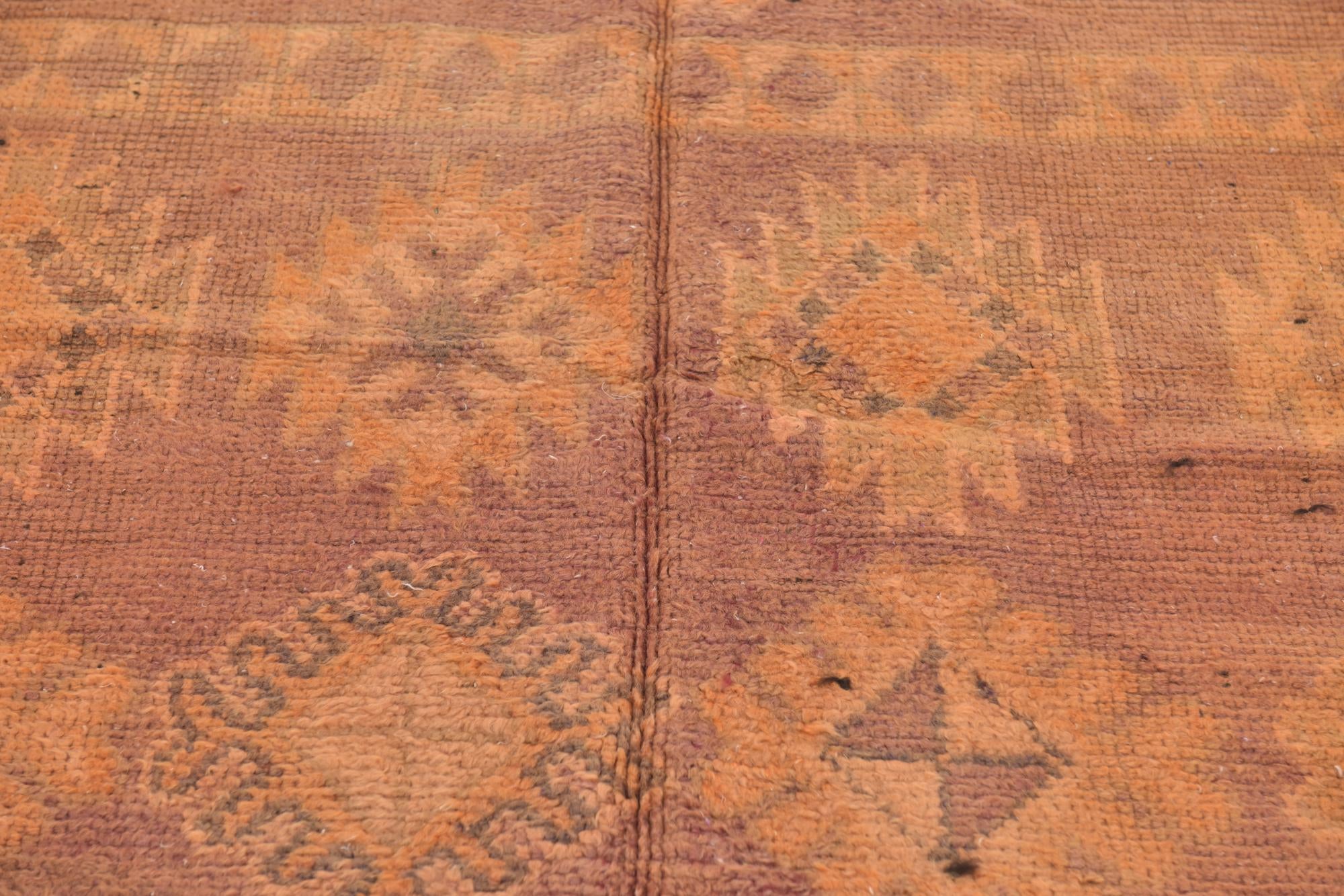 5' 7 x 10' 10 Hand Knotted Moroccan Wool Runner Rug