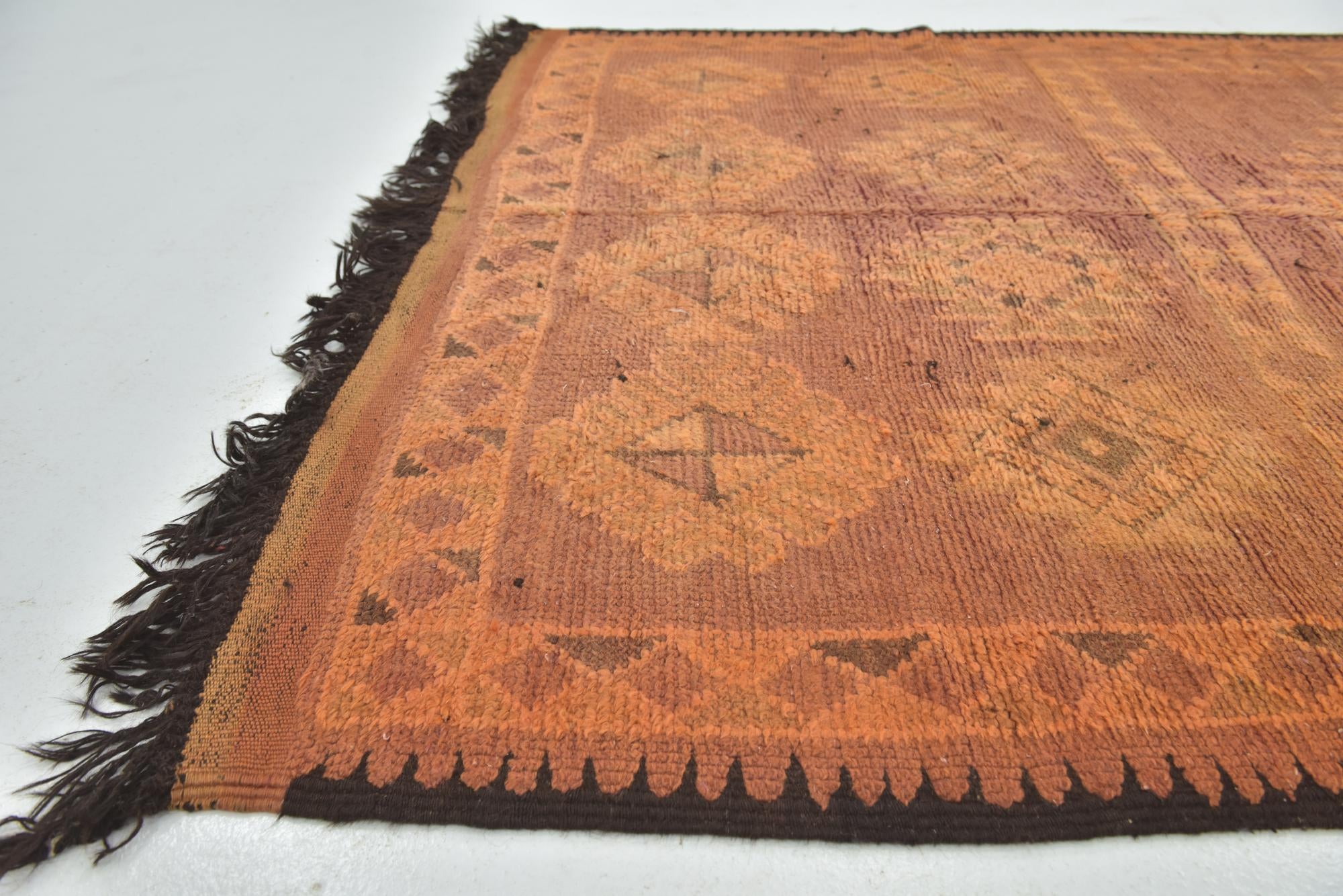 5' 7 x 10' 10 Hand Knotted Moroccan Wool Runner Rug