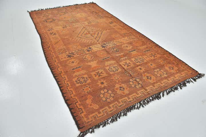 6' x 11' 2 Hand Knotted Moroccan Wool Runner Rug