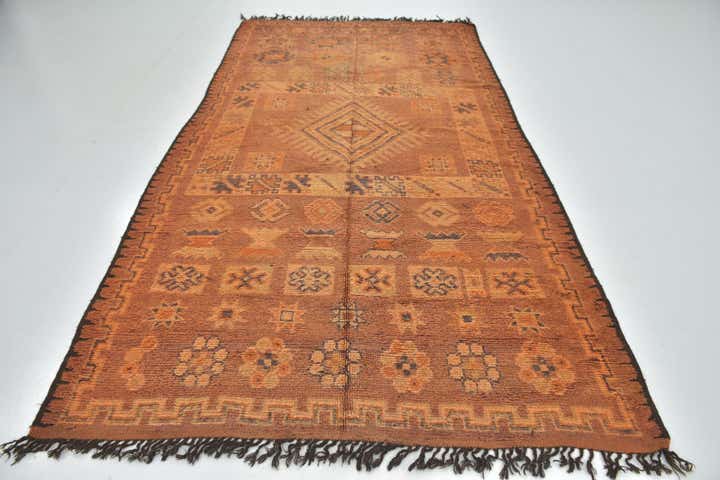 6' x 11' 2 Hand Knotted Moroccan Wool Runner Rug