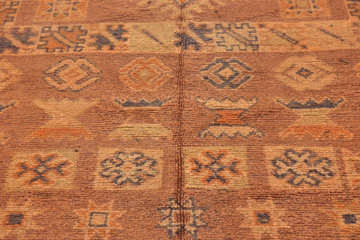 6' x 11' 2 Hand Knotted Moroccan Wool Runner Rug