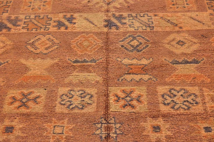 Detail image of 6' x 11' 2 Hand Knotted Moroccan Wool Runner Rug