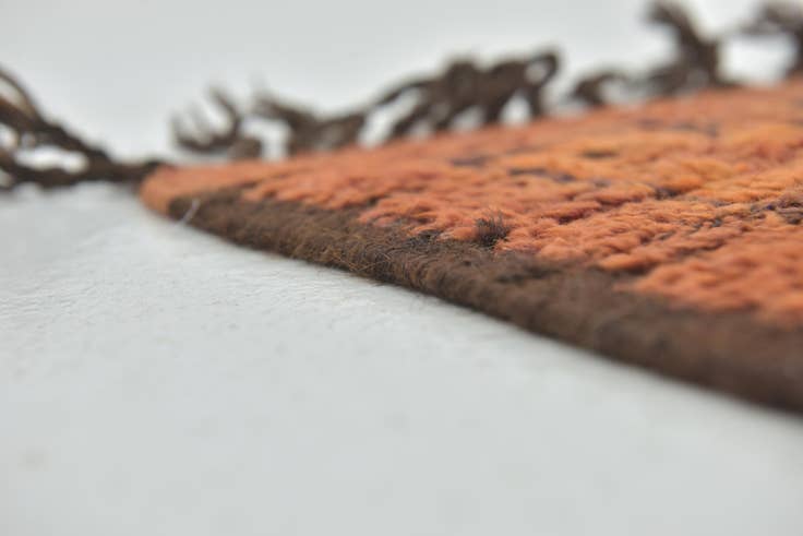 Detail image of 6' x 11' 2 Hand Knotted Moroccan Wool Runner Rug