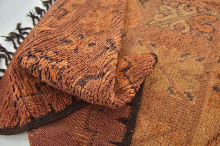 6' x 11' 2 Hand Knotted Moroccan Wool Runner Rug