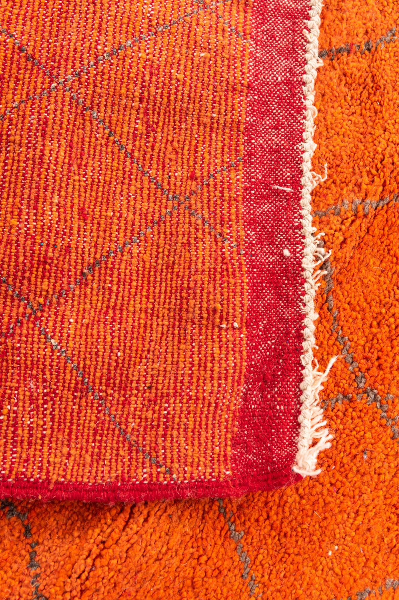 3' 5 x 9' 3 Hand Knotted Moroccan Wool Runner Rug