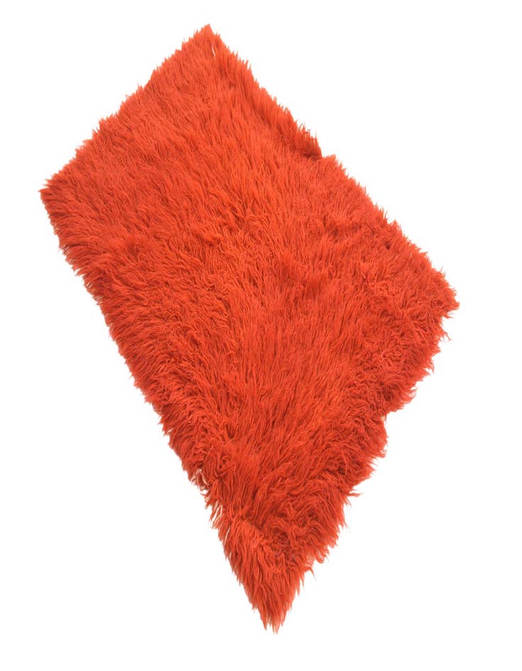 Detail image of 2' 6 x 4'  Hand Knotted Moroccan Wool Runner Rug