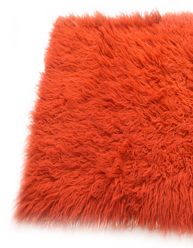 Detail image of 2' 6 x 4'  Hand Knotted Moroccan Wool Runner Rug