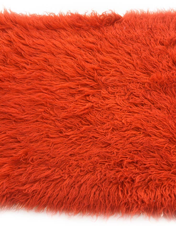 Detail image of 2' 6 x 4'  Hand Knotted Moroccan Wool Runner Rug