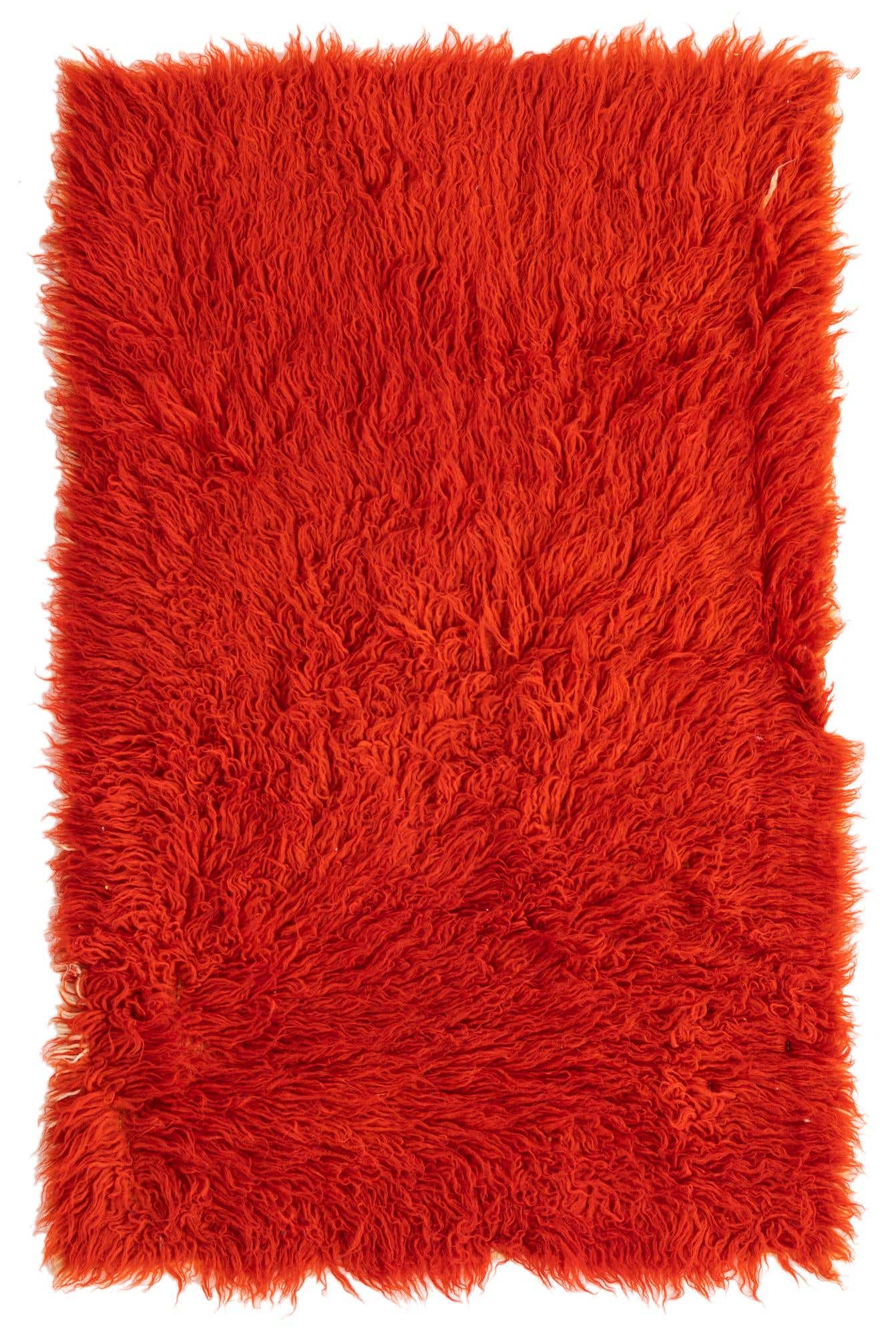 2' 6 x 4' Hand Knotted Moroccan Wool Runner Rug