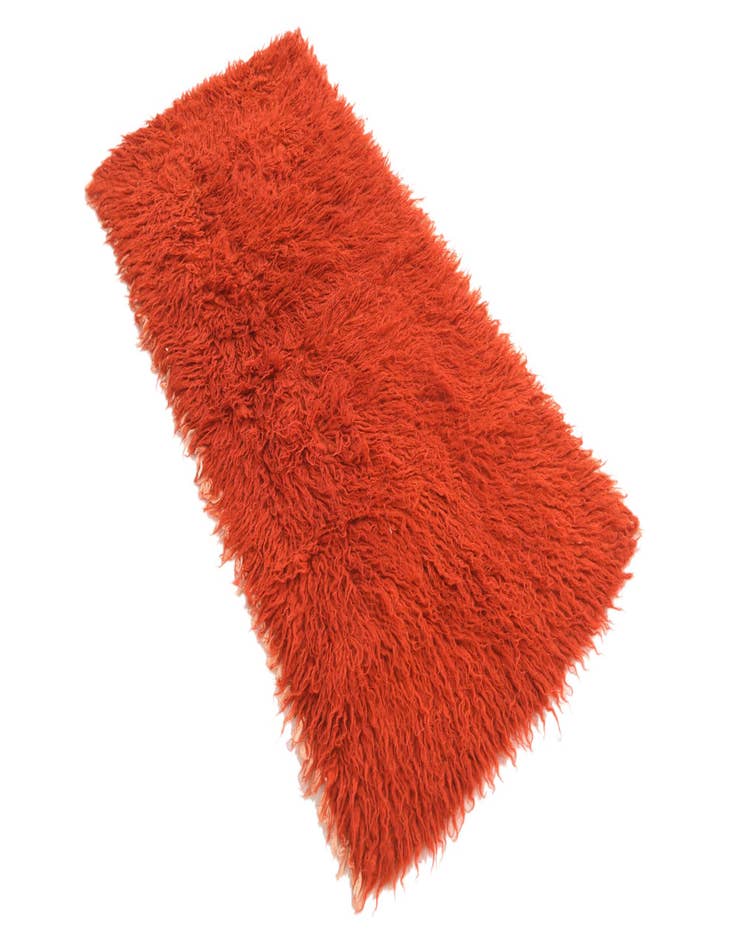 Detail image of 2' 5 x 5' 2  Hand Knotted Moroccan Wool Runner Rug