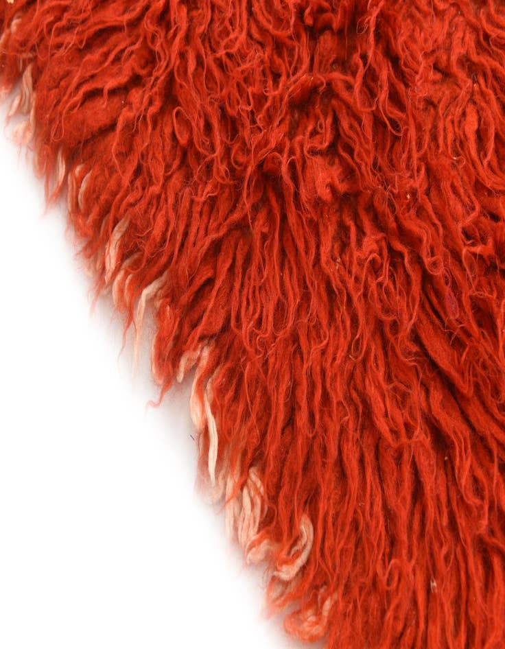 Detail image of 2' 5 x 5' 2  Hand Knotted Moroccan Wool Runner Rug