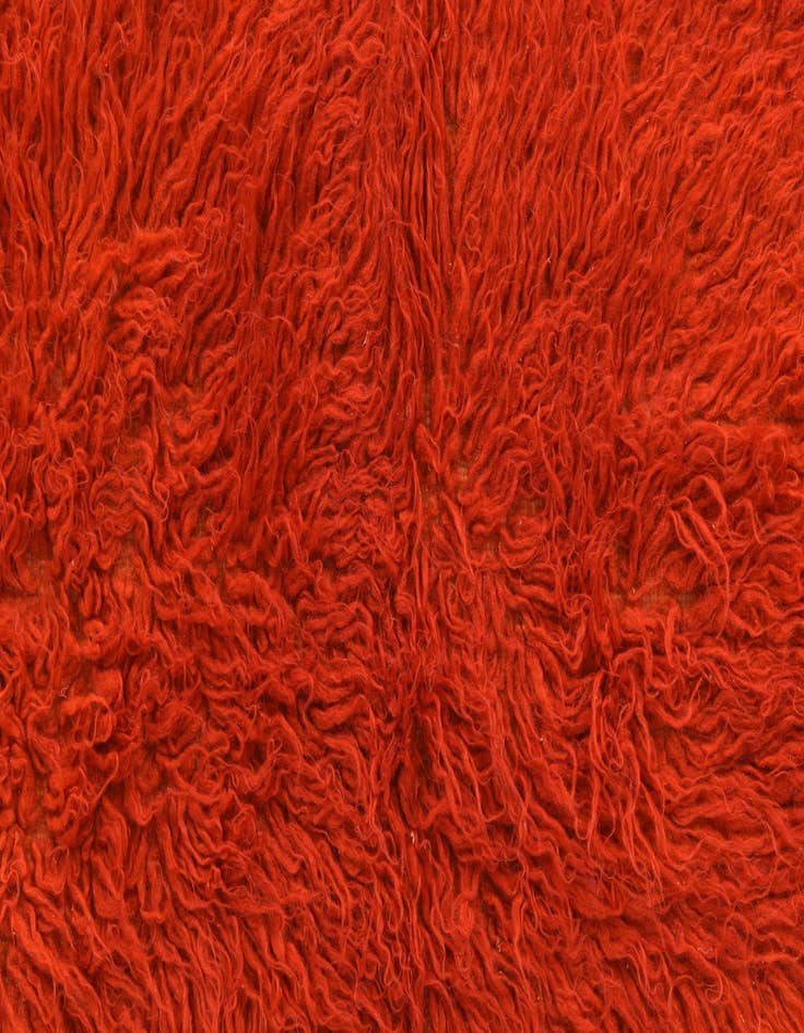 Detail image of 2' 5 x 5' 2  Hand Knotted Moroccan Wool Runner Rug