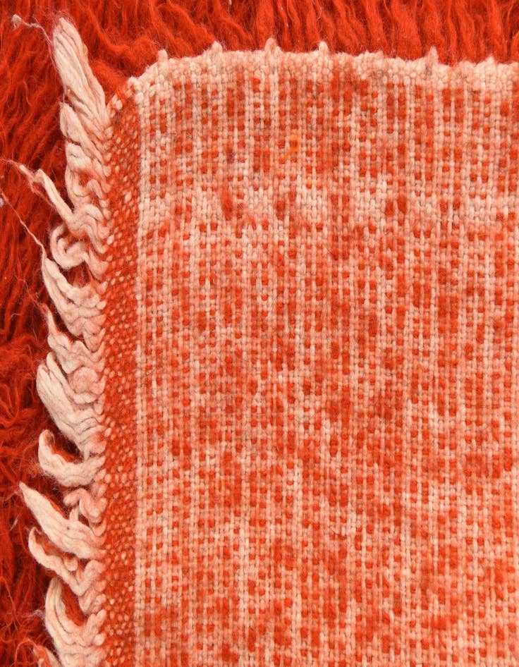 Detail image of 2' 5 x 5' 2  Hand Knotted Moroccan Wool Runner Rug